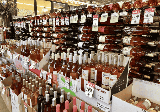 Curated wine six pack selection