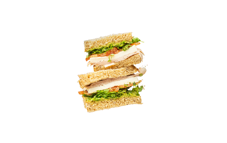 Pesto Turkey sandwich